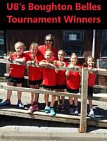 U8's Boughton Belles Tournament Winners 2018